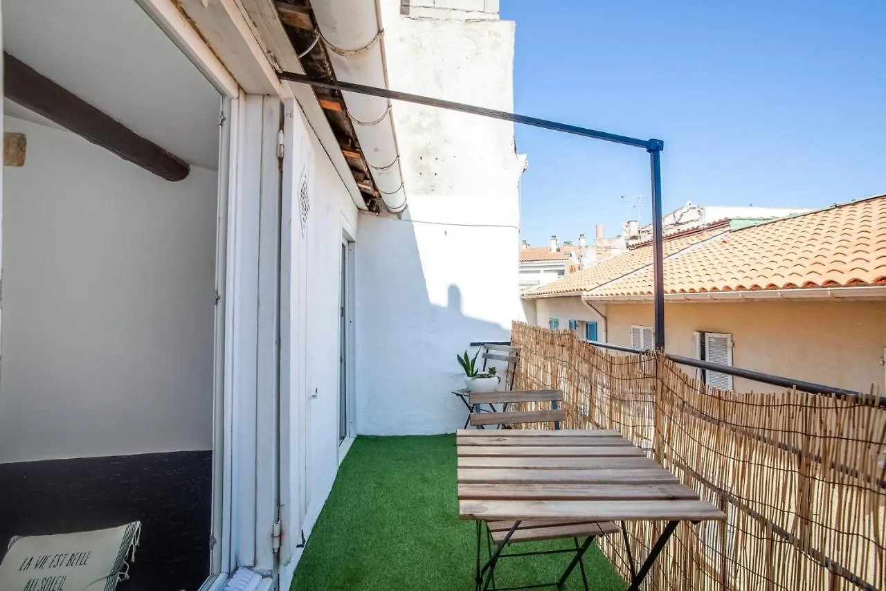 마르세유 Au Coeur Du Panier Avec Terrasse 2 A 4 Personnes Climatisation 아파트 0*,  프랑스